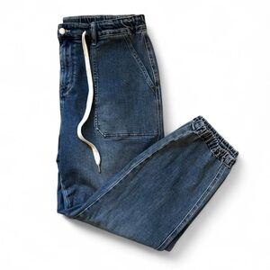 Judy Blue Plus Size Elastic Waist Medium Wash High Rise Jogger Jeans